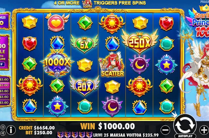 Dunia Cahaya Bintang Penuh Magi Dalam Starlight Princess 1000