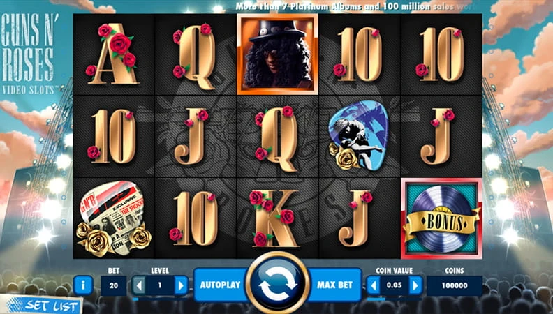 Rock Legendaris Mengguncang Layar Main Guns N' Roses